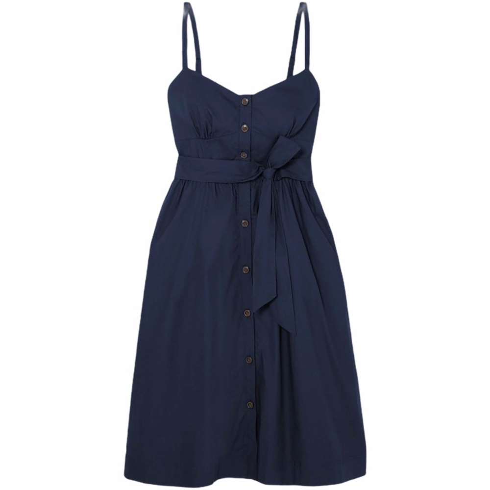 J CREW NWT classic button front cotton poplin